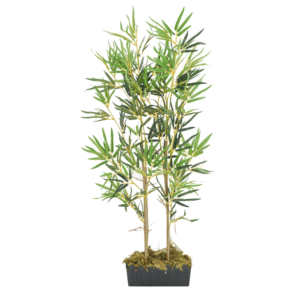 Arbore din bambus artificial 552 de frunze 120 cm verde GartenMobel Dekor
