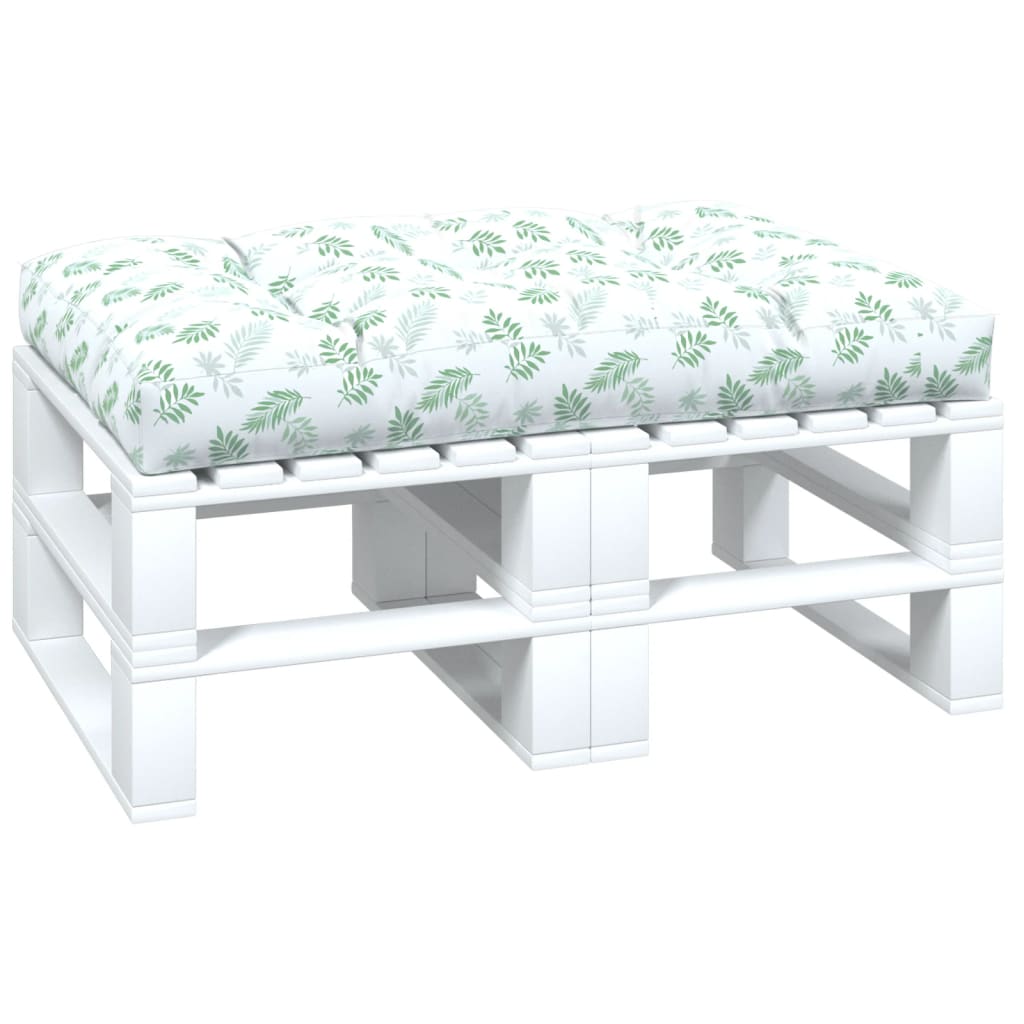 Pernă de paleți, model frunze, 120x80x12 cm, textil GartenMobel Dekor