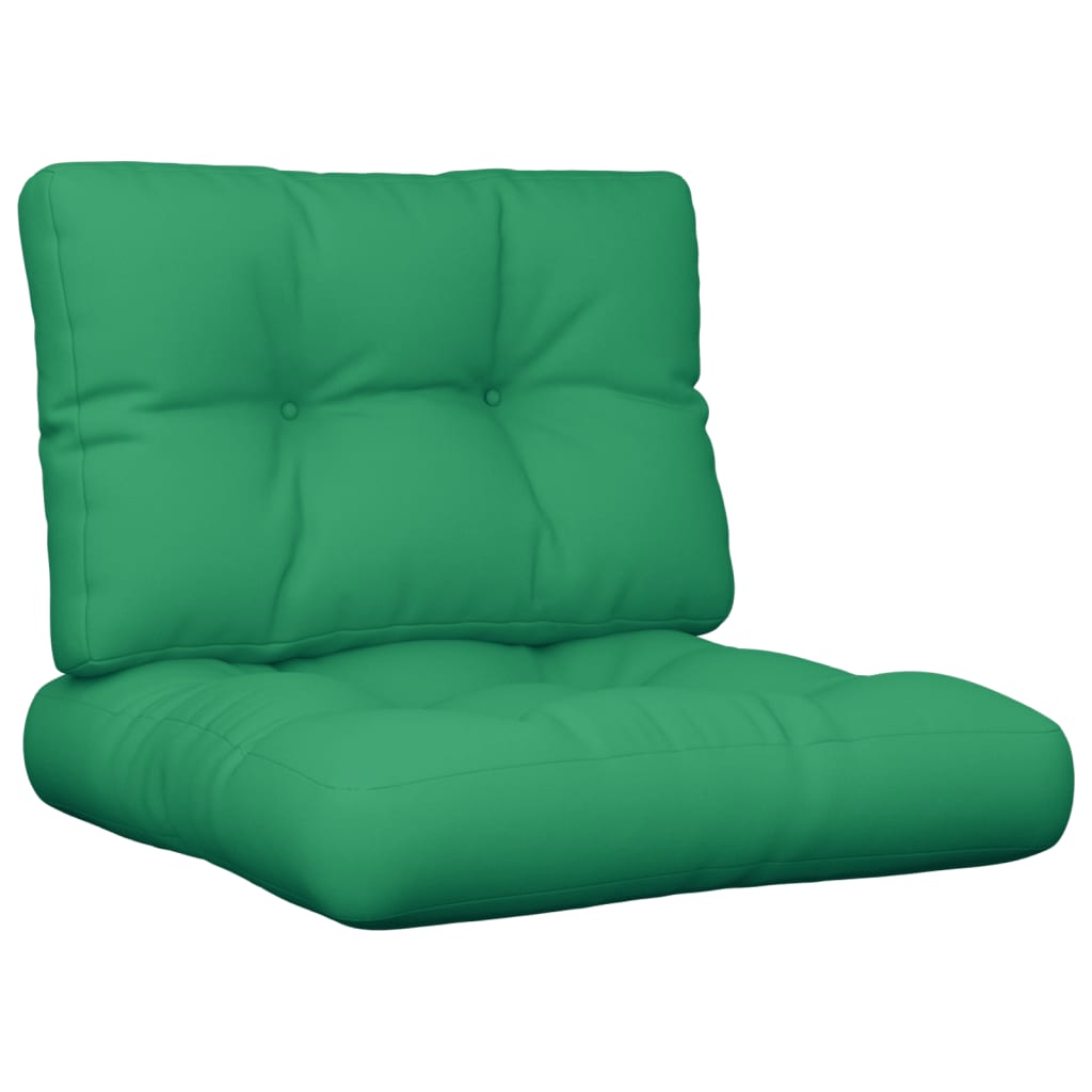 Perne de paleți, 2 buc, verde, material textil GartenMobel Dekor