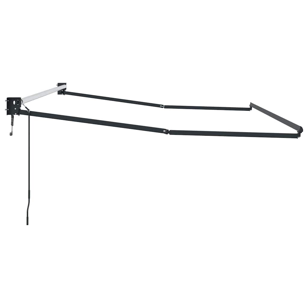 Copertină Antracit 3 x 2,5 m Metal GartenMobel Dekor