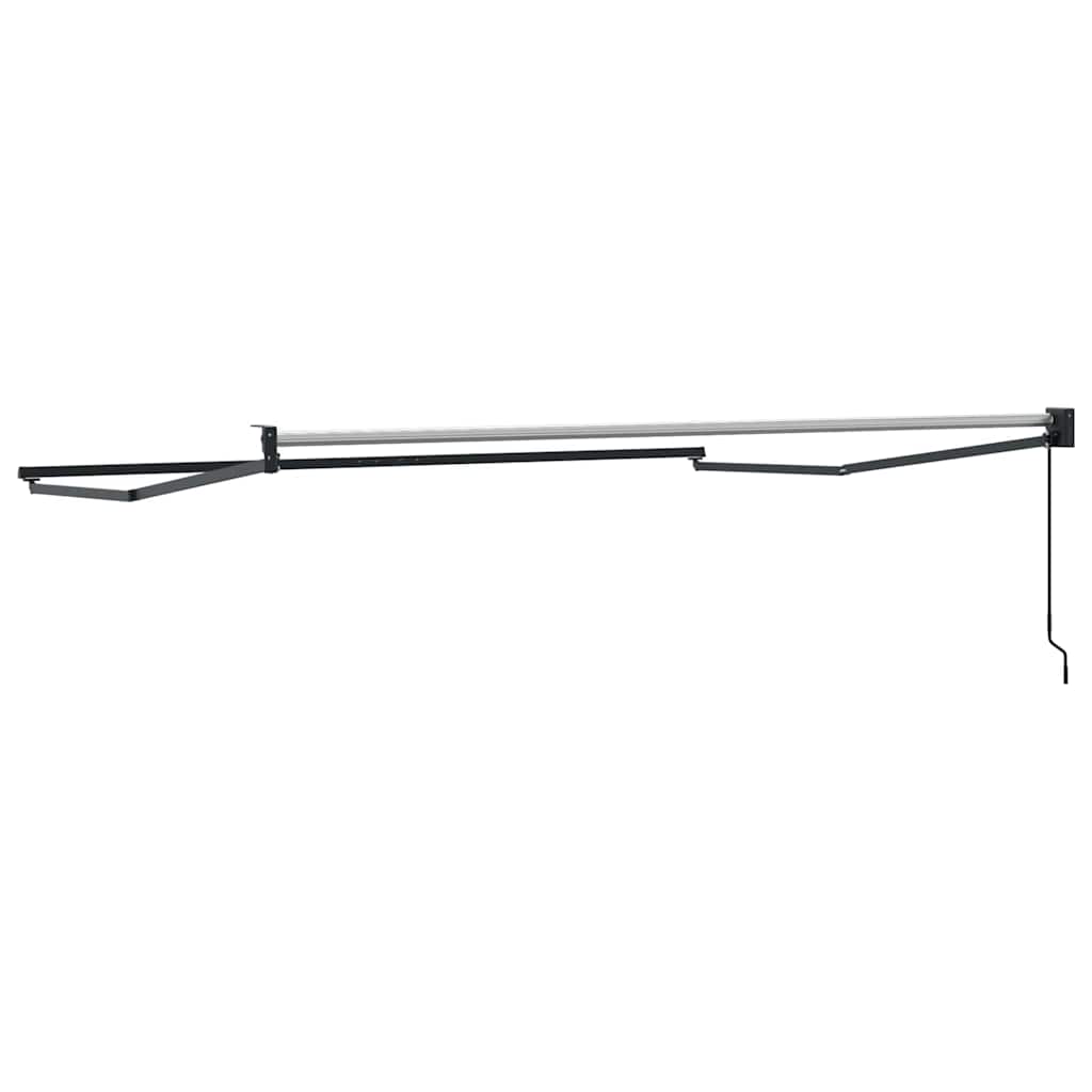 Copertină Manual Antracit 3,5 x 2,5 m Metal GartenMobel Dekor