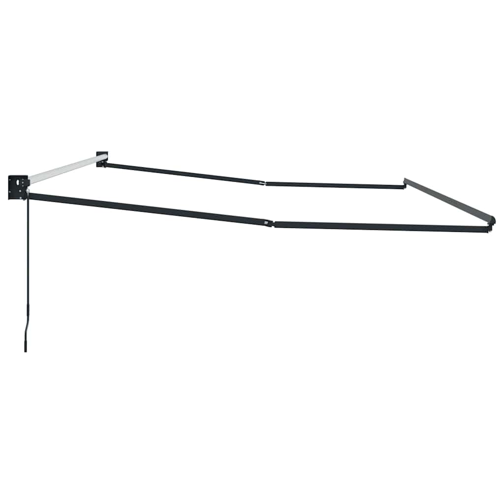 Copertină Manual Antracit 5 x 3 m Metal GartenMobel Dekor