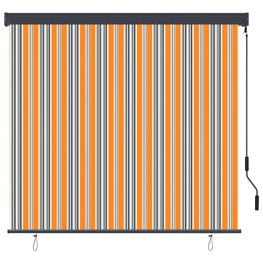 Jaluzea Rulou de Exterior Dungi Galben și albastru 180 x 250 cm GartenMobel Dekor