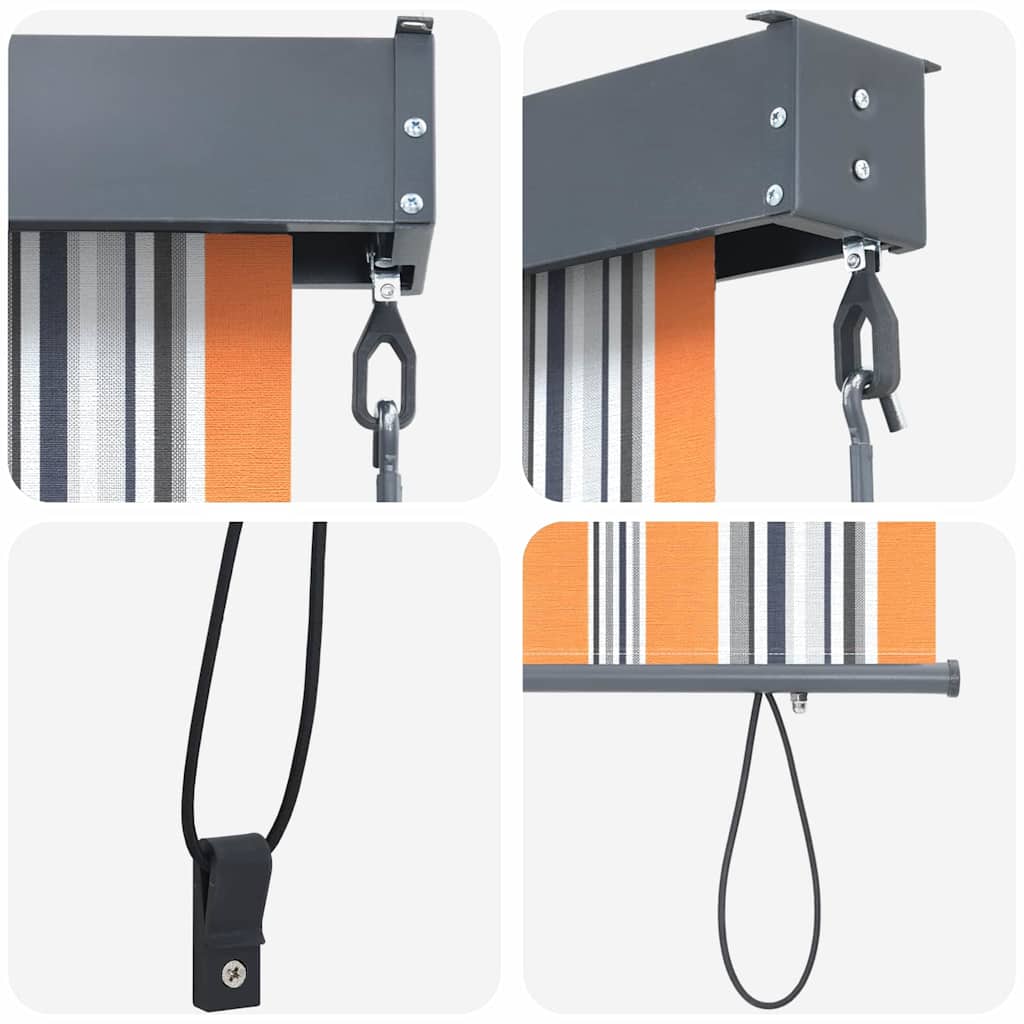 Jaluzea Rulou de Exterior Dungi Galben și albastru 200 x 250 cm GartenMobel Dekor