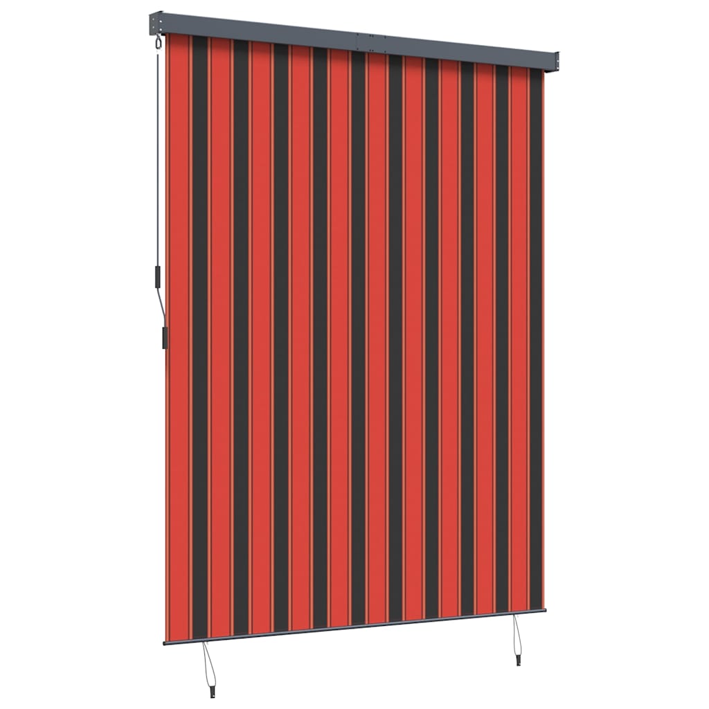 Jaluzea Rulou de Exterior Dungi portocaliu și maro 220 x 250 cm GartenMobel Dekor