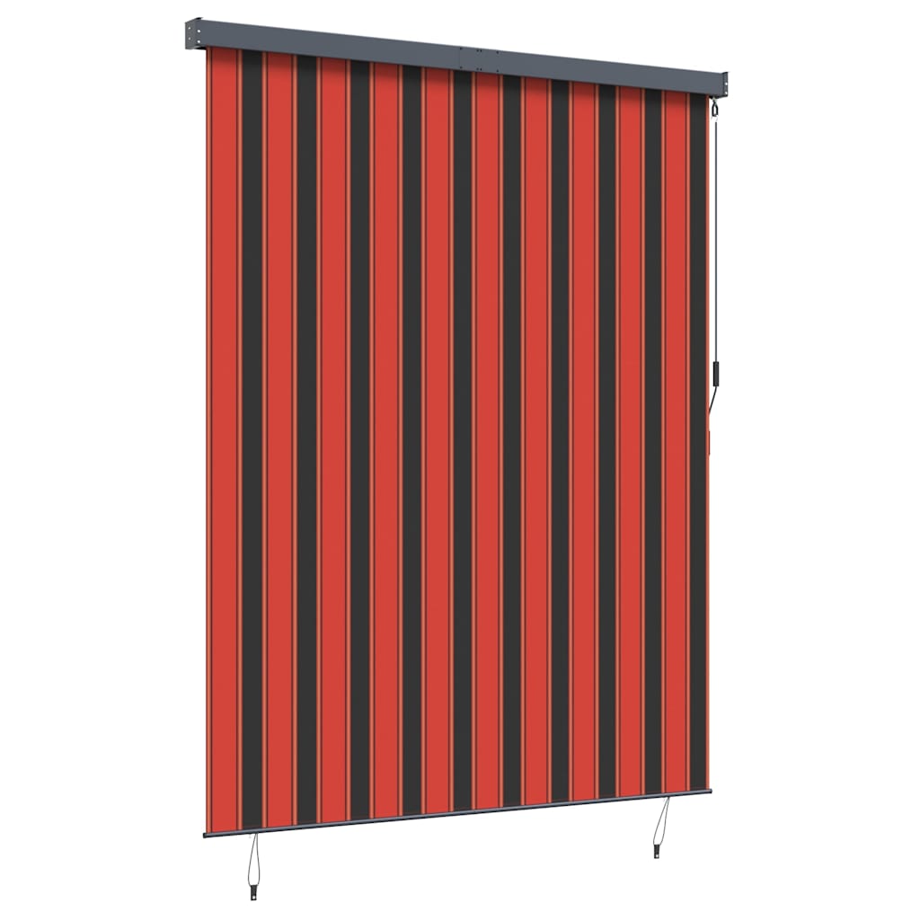 Jaluzea Rulou de Exterior Dungi portocaliu și maro 220 x 250 cm GartenMobel Dekor
