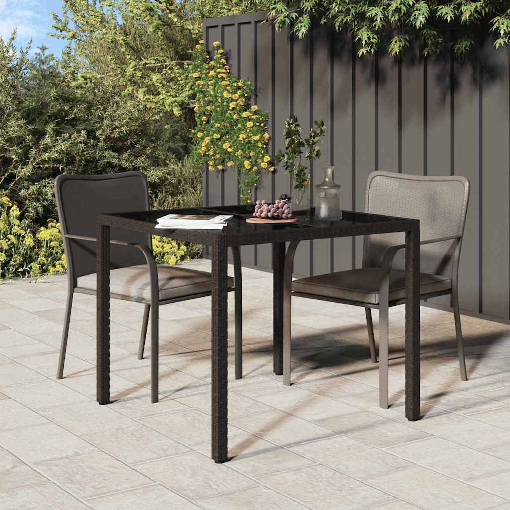 Masă de grădină pentru dining Maro 90 x 90 x 75 cm Rattan poli GartenMobel Dekor