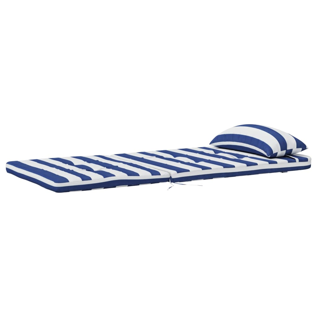Perne scaun adirondack, 2 buc., dungi, albastru&alb, oxford GartenMobel Dekor