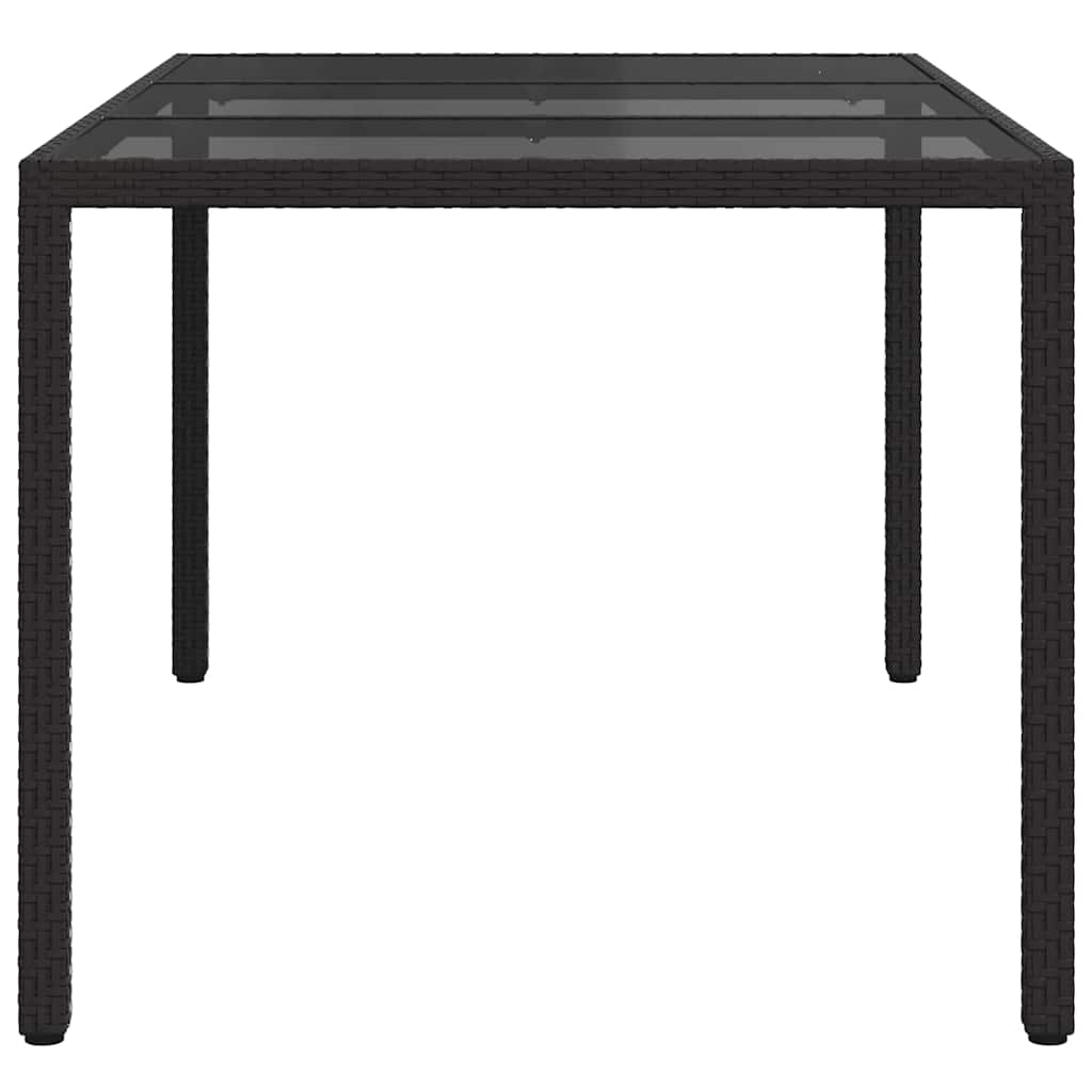 Masă de grădină pentru dining Negru 150 x 90 x 75 cm GartenMobel Dekor