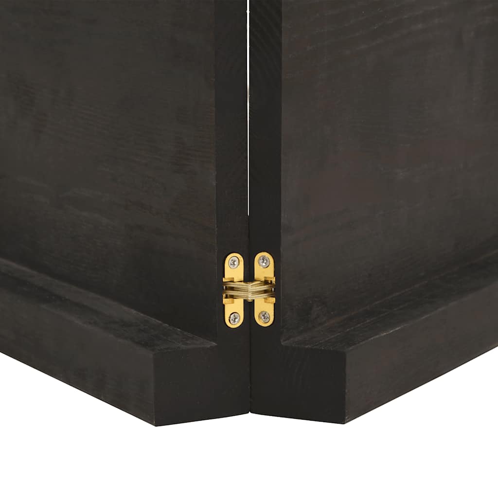 Raft de perete maro închis lemn masiv stejar tratat GartenMobel Dekor