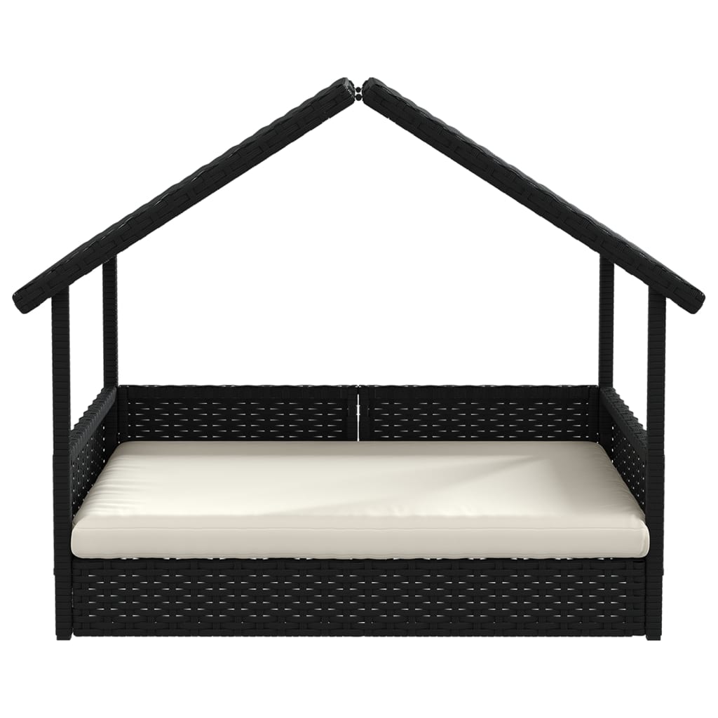 Casă pentru câini cu pernă, poliratan GartenMobel Dekor