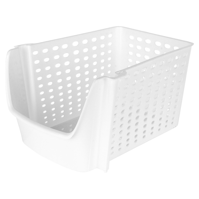 Coșul alb pentru depozitarea legumelor și fructelor 29×21×16 cm Handy KitchenServ