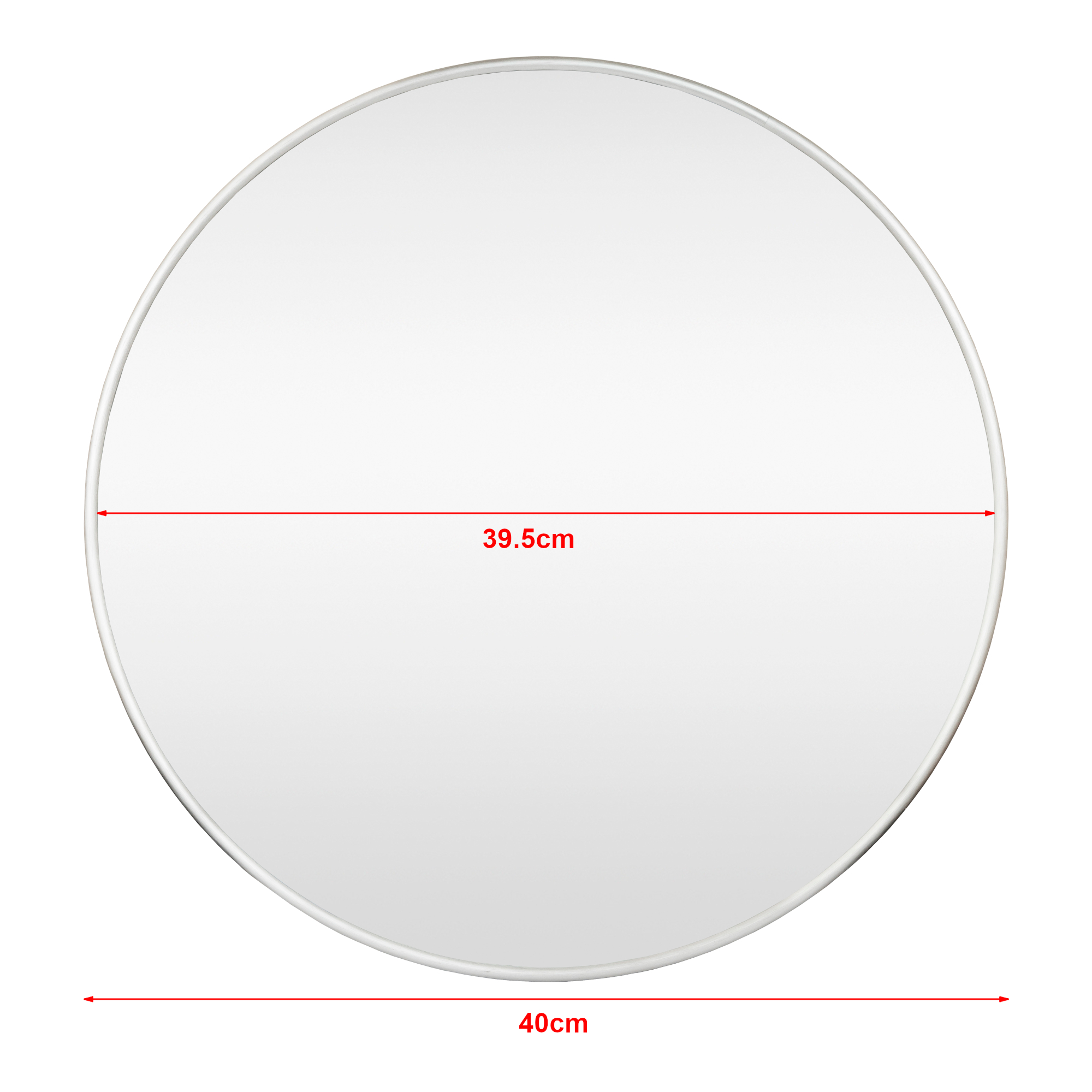 Oglinda de perete, en.casa, PXIT-0234 Ordona, 40 cm, aluminiu, argintiu sampanie, forma rotunda HausGarden Leisure