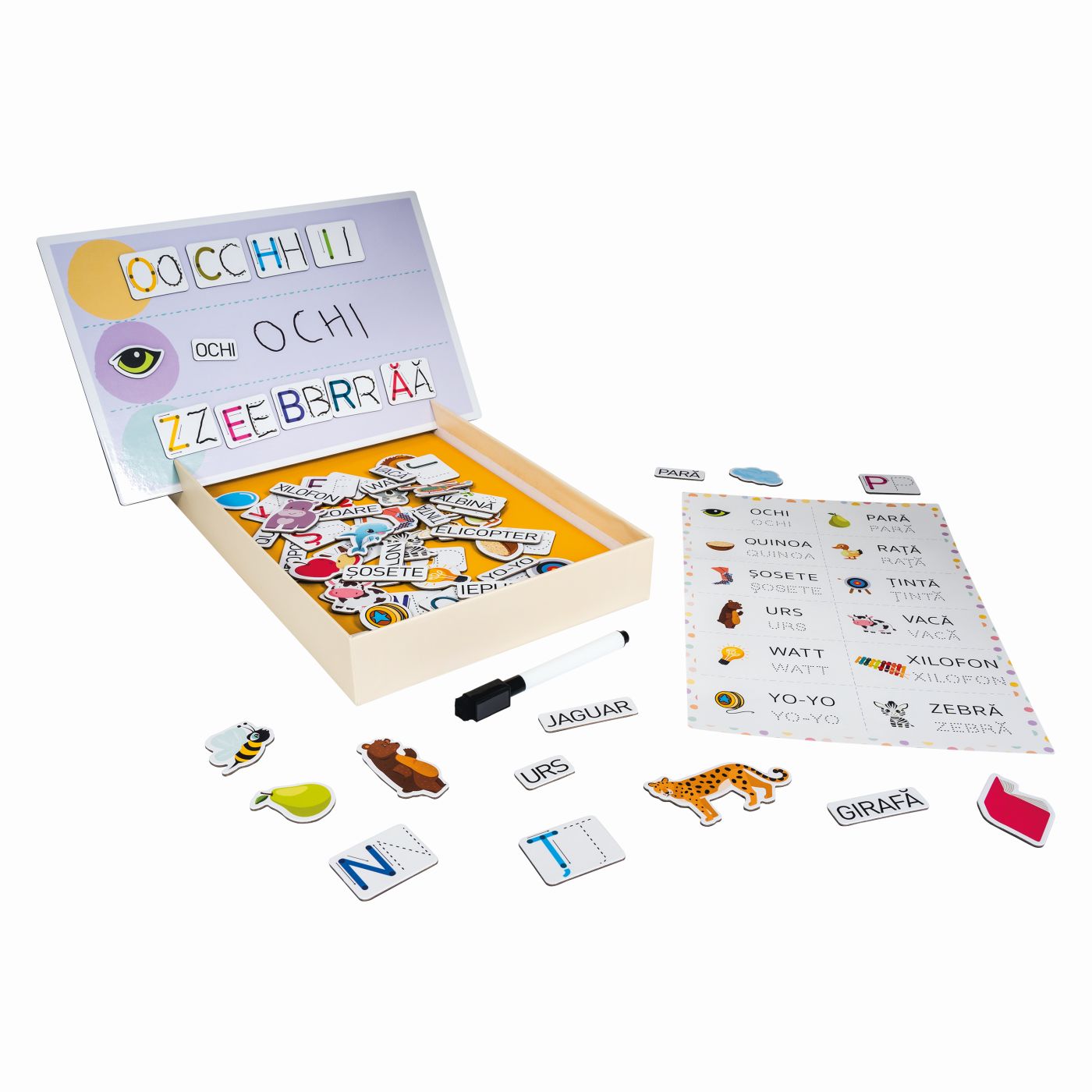 HAPPI HOBBI JUCARIE MAGNETICA INVAT SA SCRIU SuperHeroes ToysZone