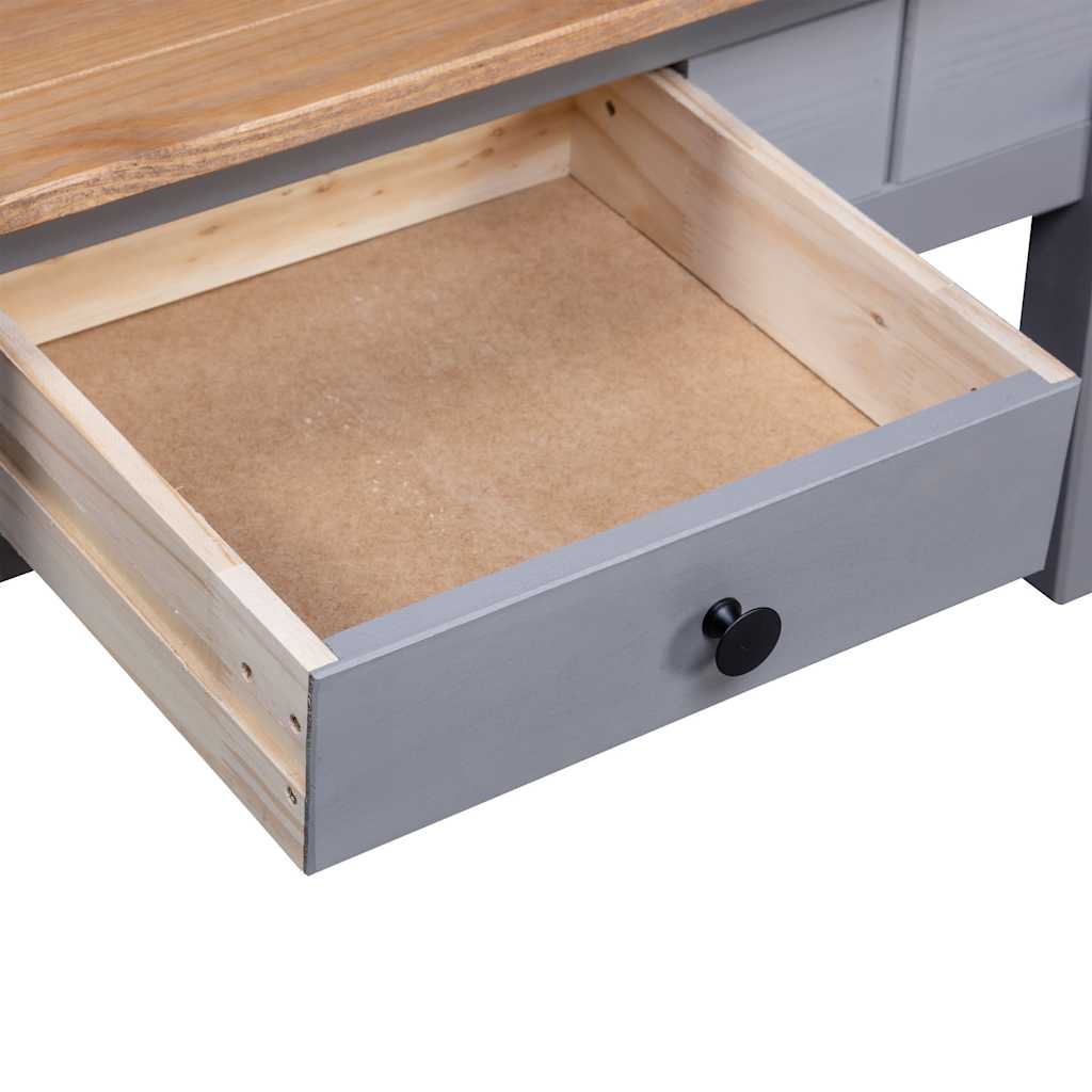 Măsuță de cafea, gri, 100x60x43,5 cm, lemn masiv pin, gama Panama GartenMobel Dekor