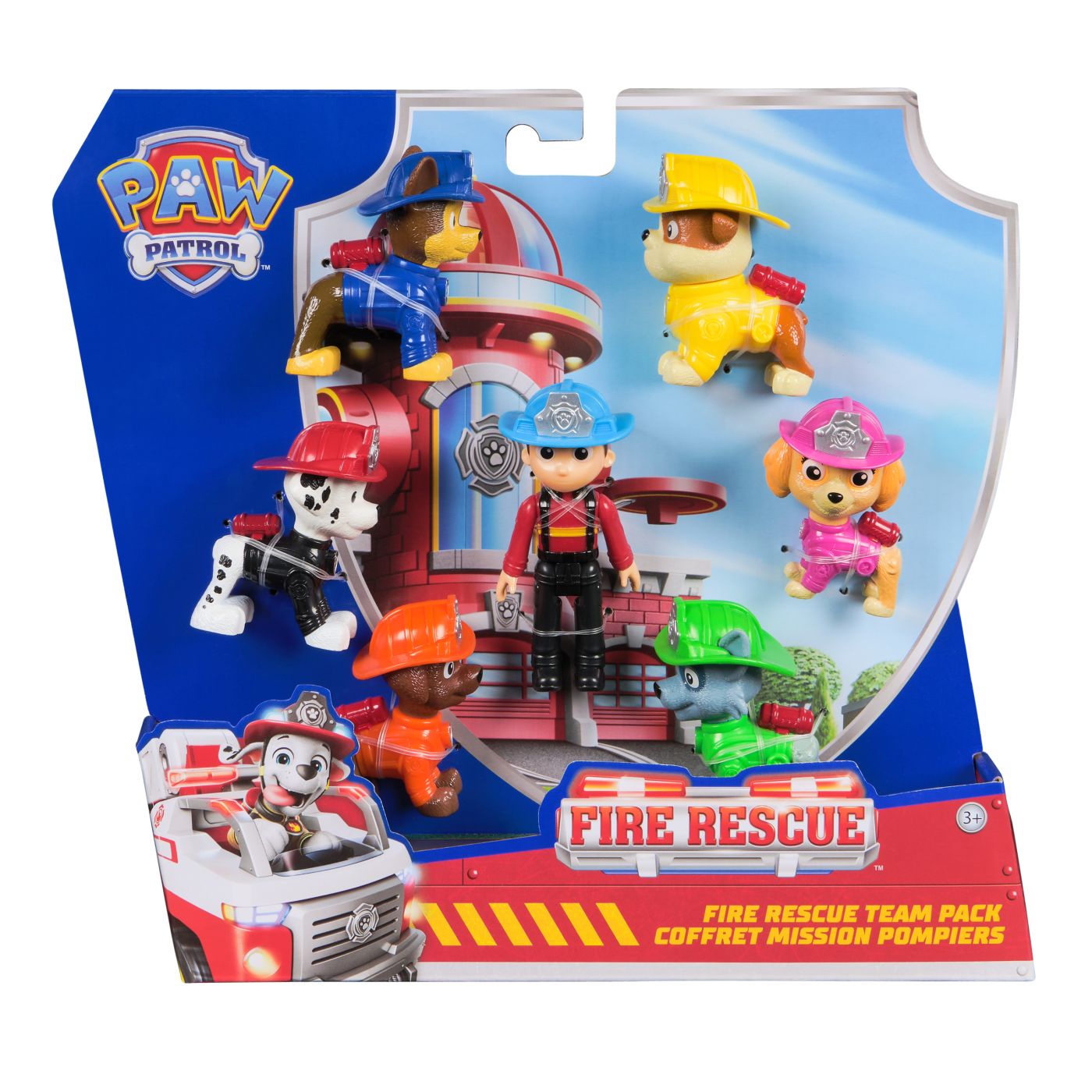 PATRULA CATELUSILOR FIRE RESCUE SET 7 FIGURINE SuperHeroes ToysZone
