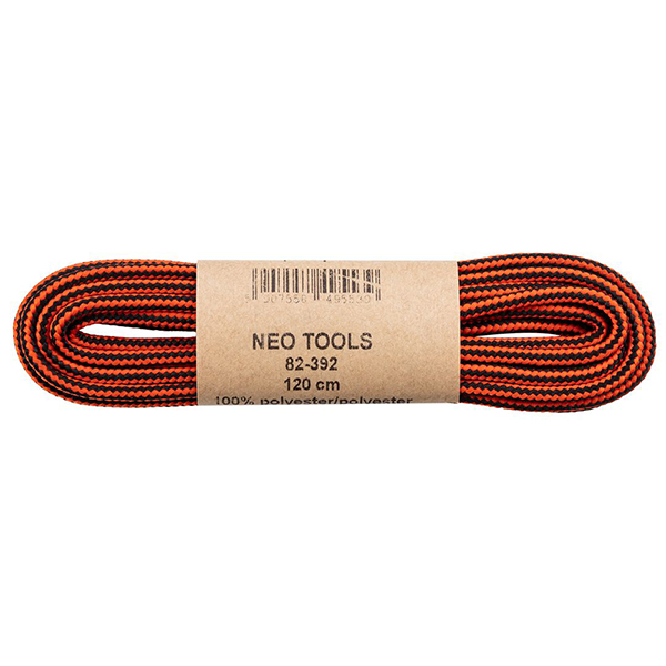 Sireturi pentru incaltaminte de lucru 120cm portocaliu-negru NEO TOOLS 82-392 HardWork ToolsRange