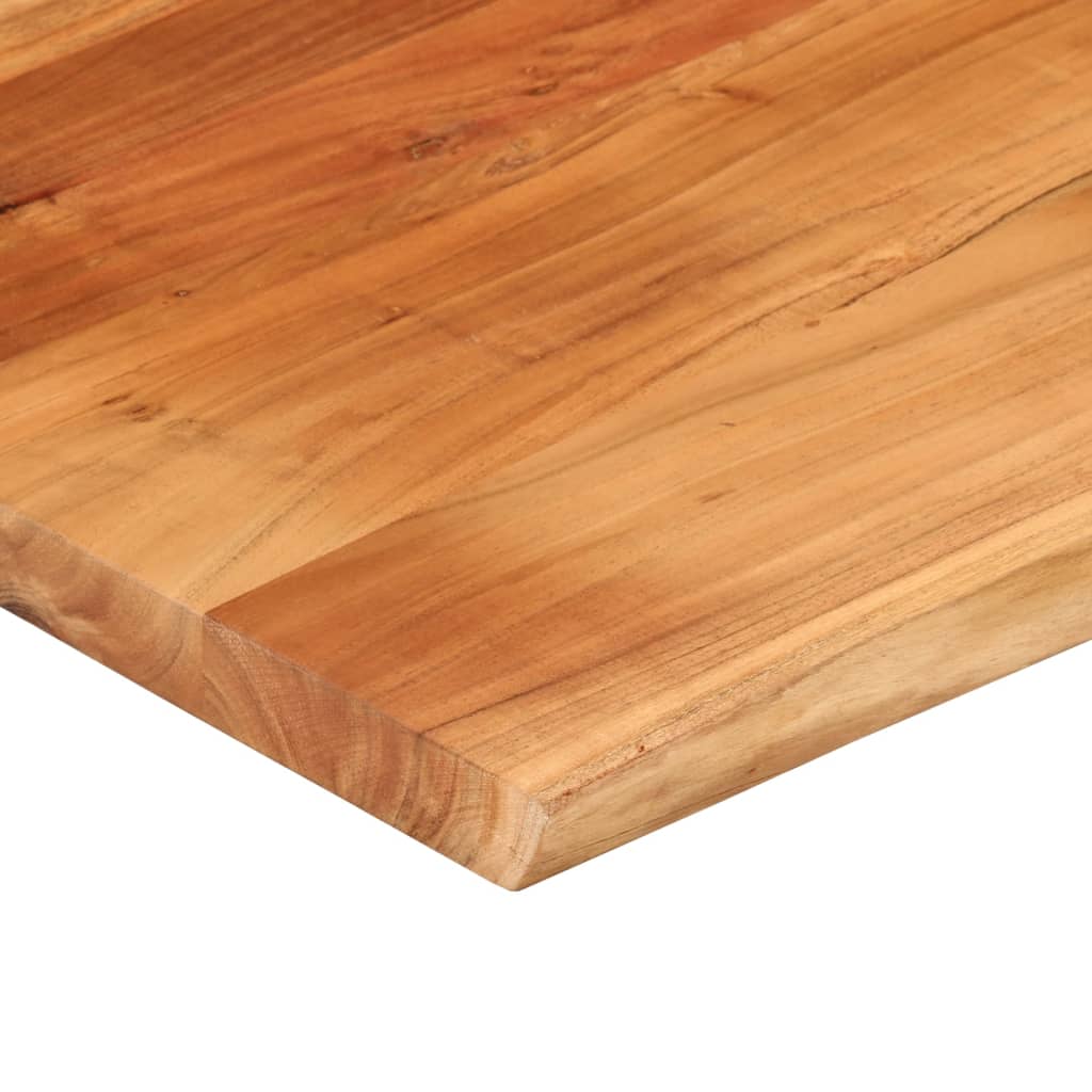 Blat birou 100x80x3,8 cm dreptunghiular lemn acacia margine vie GartenMobel Dekor