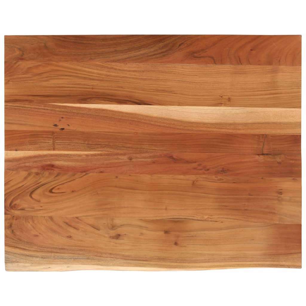 Blat birou 100x80x3,8 cm dreptunghiular lemn acacia margine vie GartenMobel Dekor