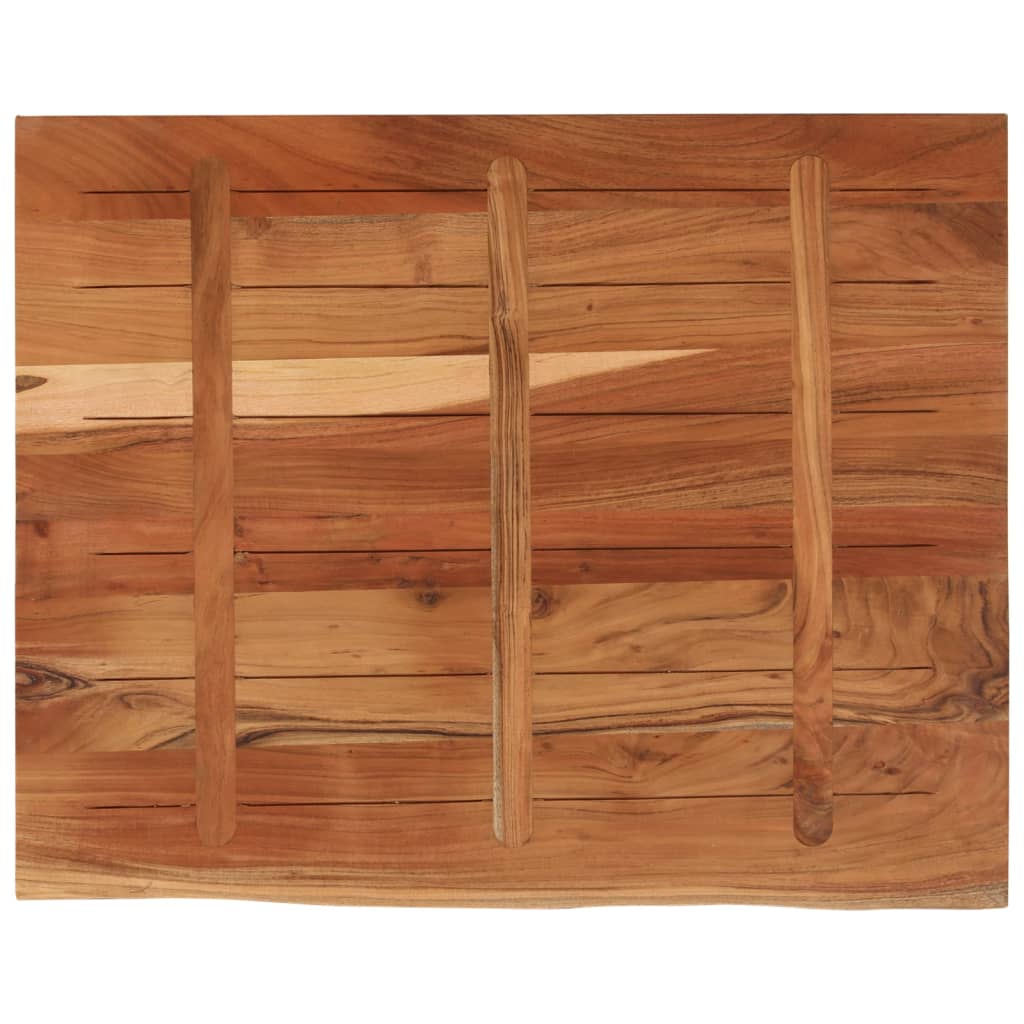 Blat birou 110x80x3,8 cm dreptunghiular lemn acacia margine vie GartenMobel Dekor