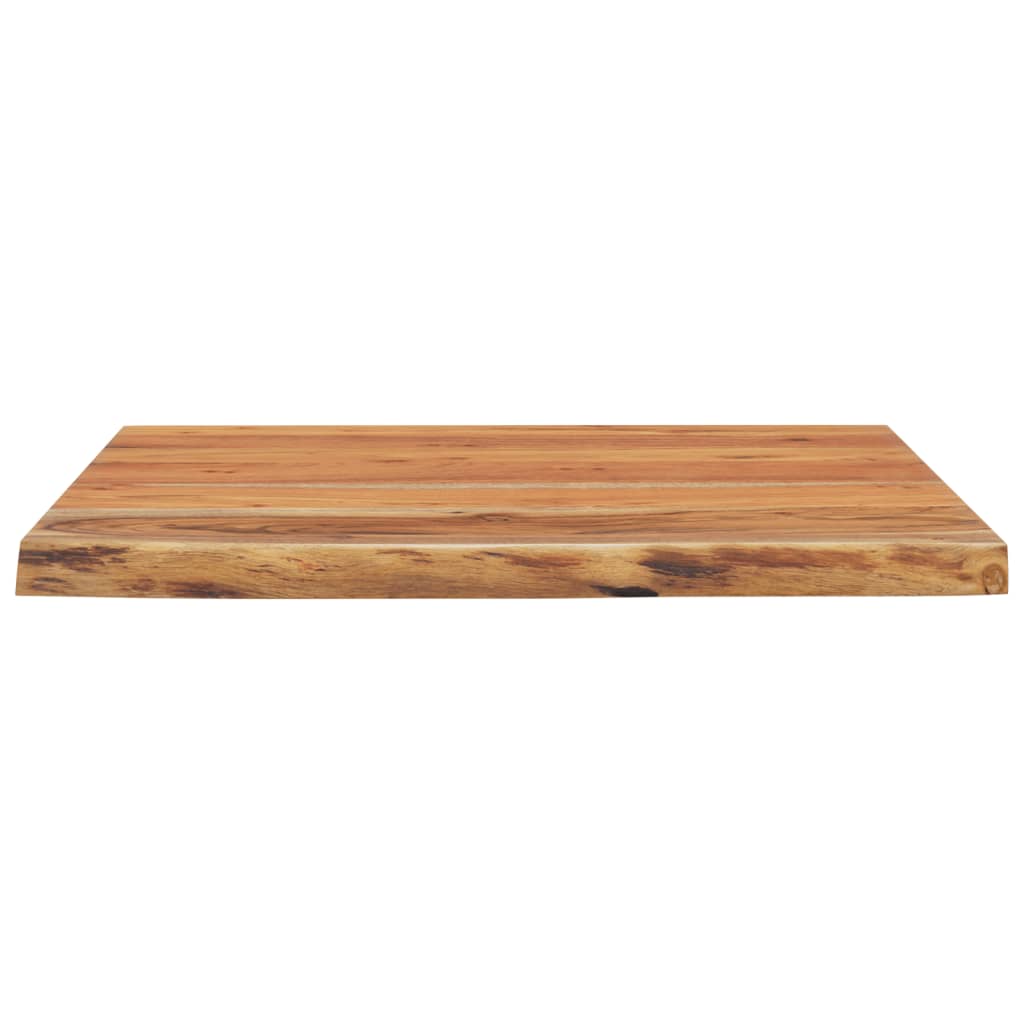 Blat birou 80x80x3,8 cm, pătrat, lemn masiv acacia margine vie GartenMobel Dekor