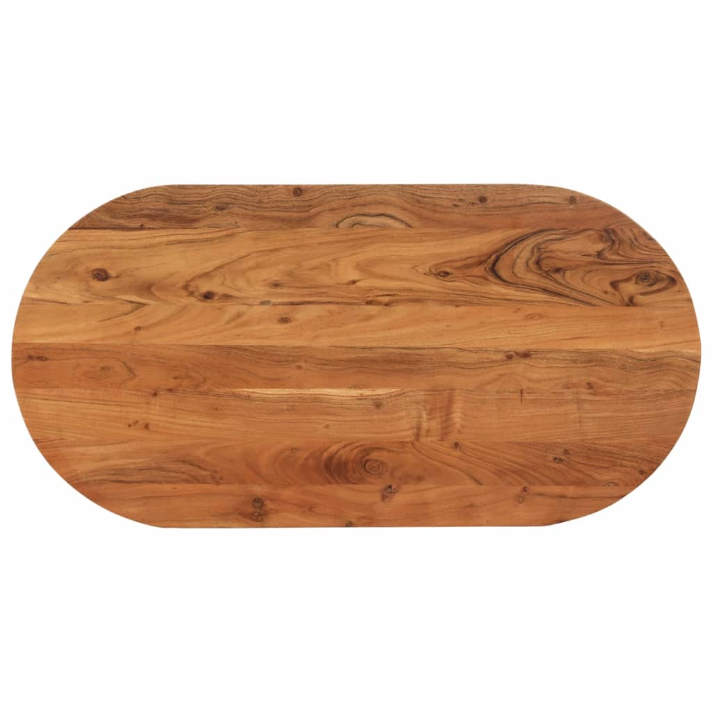 Blat de masă oval, 120x60x2,5 cm, lemn masiv de acacia GartenMobel Dekor