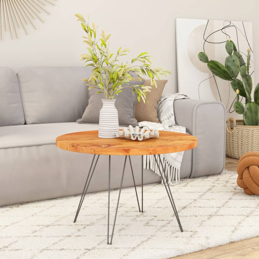 Blat de masă rotund, Ø80x3,8 cm, lemn masiv de acacia GartenMobel Dekor