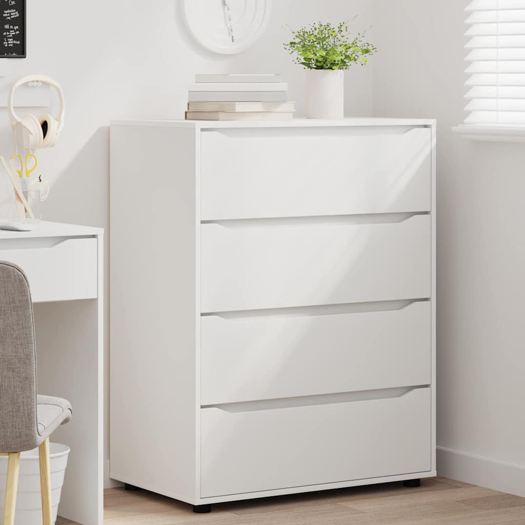 Dulapuri de depozitare 2 pcs Alb 80 x 48 x 105 cm Lemn compozit GartenMobel Dekor