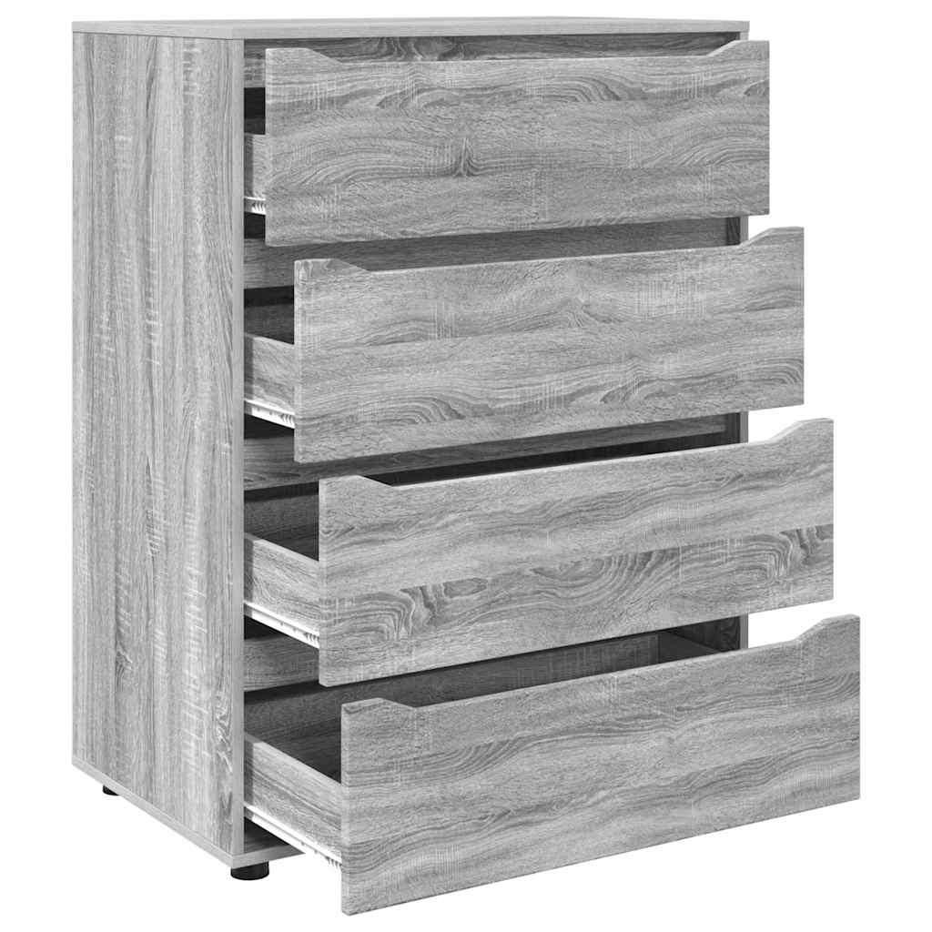 Dulapuri de depozitare 2 pcs Gri Sonoma 80 x 48 x 105 cm GartenMobel Dekor