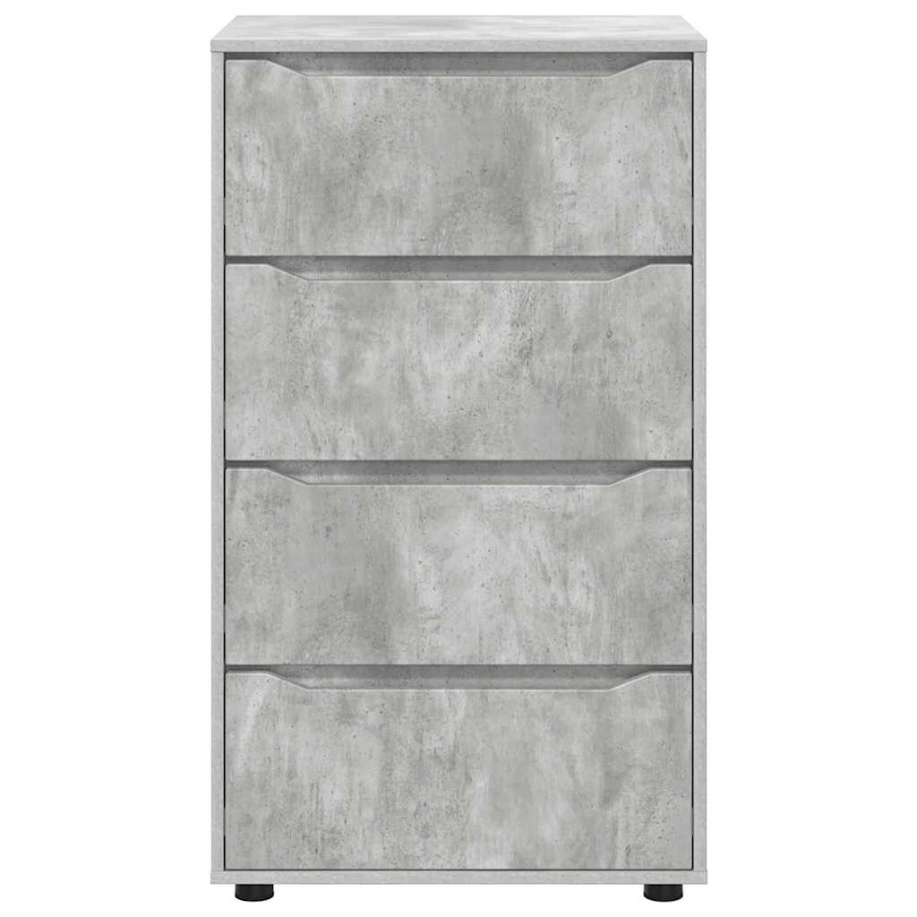 Dulapuri de depozitare 2 pcs Gri din beton 60 x 48 x 105 cm GartenMobel Dekor