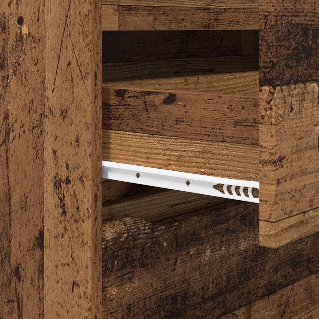 Dulapuri de depozitare 2 pcs Lemn Vechi 80 x 48 x 105 cm GartenMobel Dekor