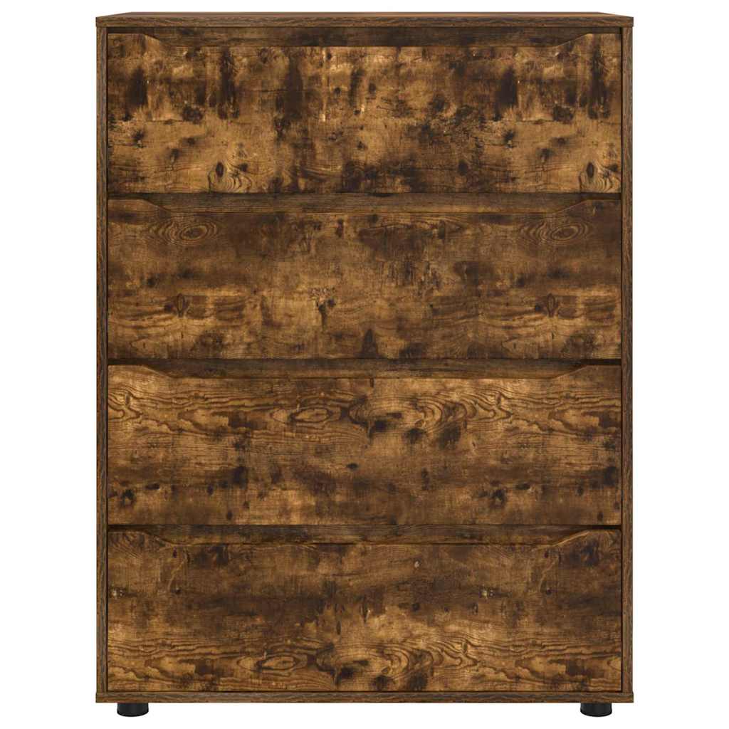 Dulapuri de depozitare 2 pcs Stejar fumuriu 80 x 48 x 105 cm GartenMobel Dekor