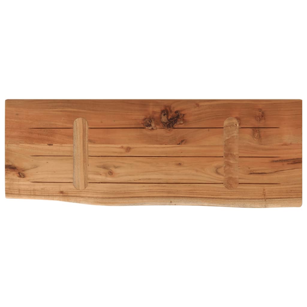 Raft perete 80x30x3,8 cm dreptunghiular lemn acacia margine vie GartenMobel Dekor