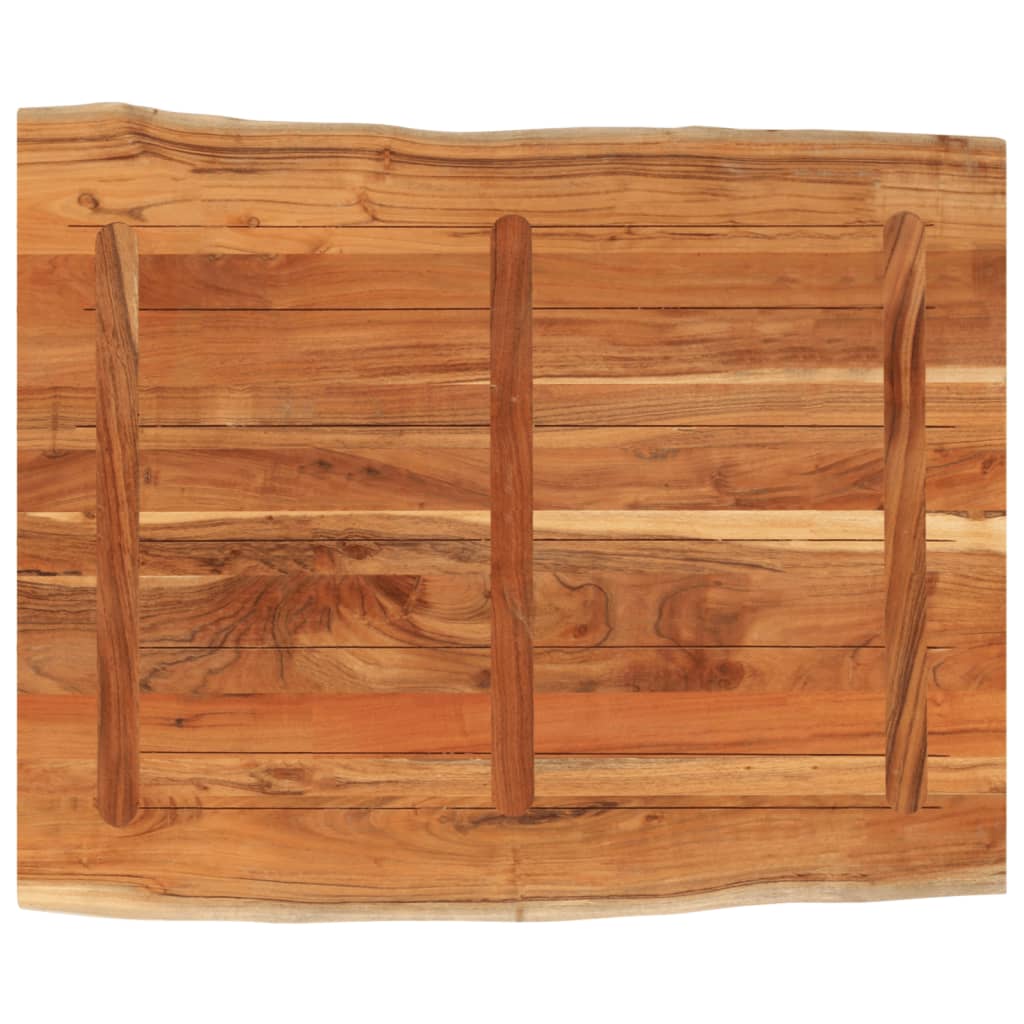 Blat masă, 90x80x2,5 cm dreptunghiular lemn acacia margine vie GartenMobel Dekor