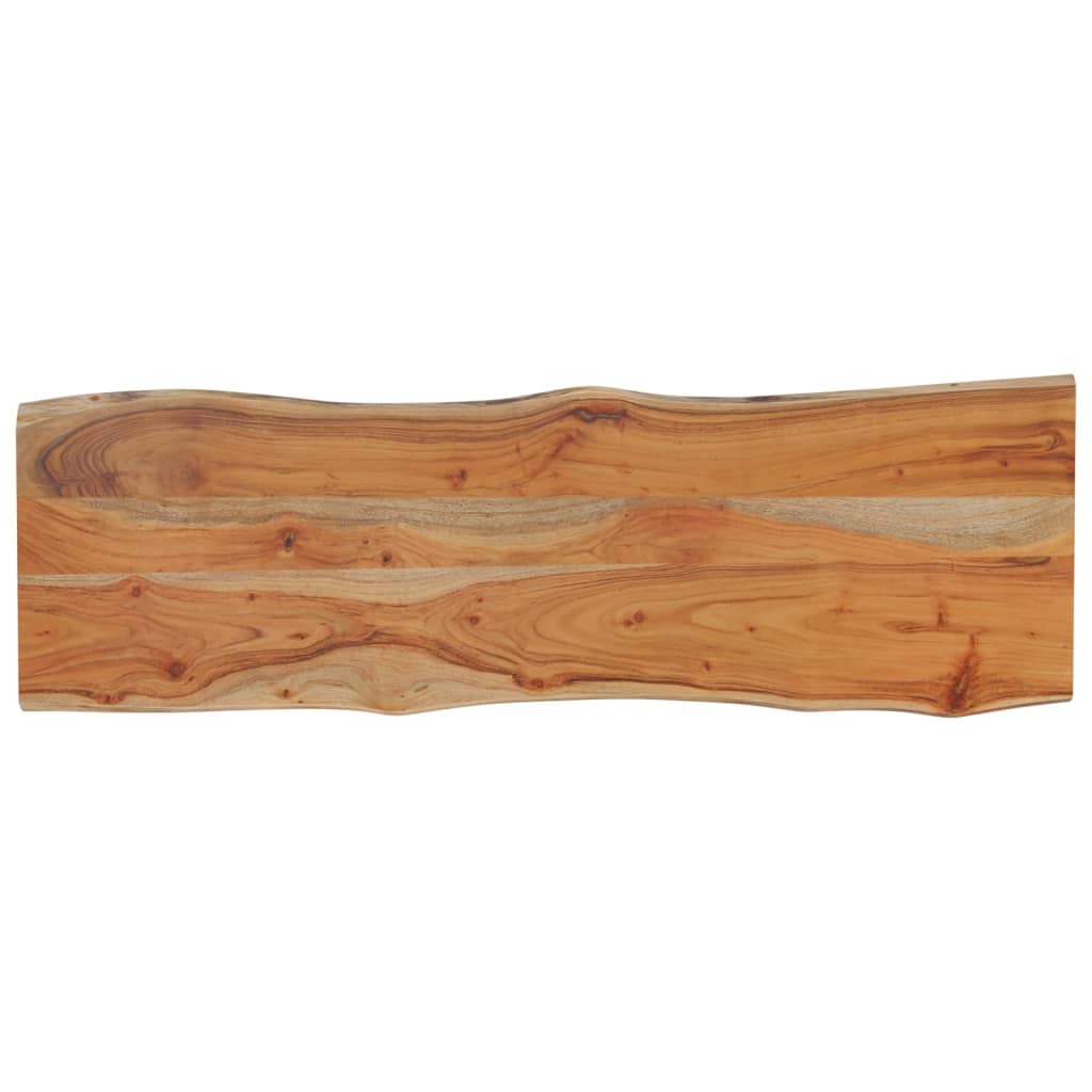 Blat masă 110x40x2,5 cm dreptunghiular lemn acacia margine vie GartenMobel Dekor