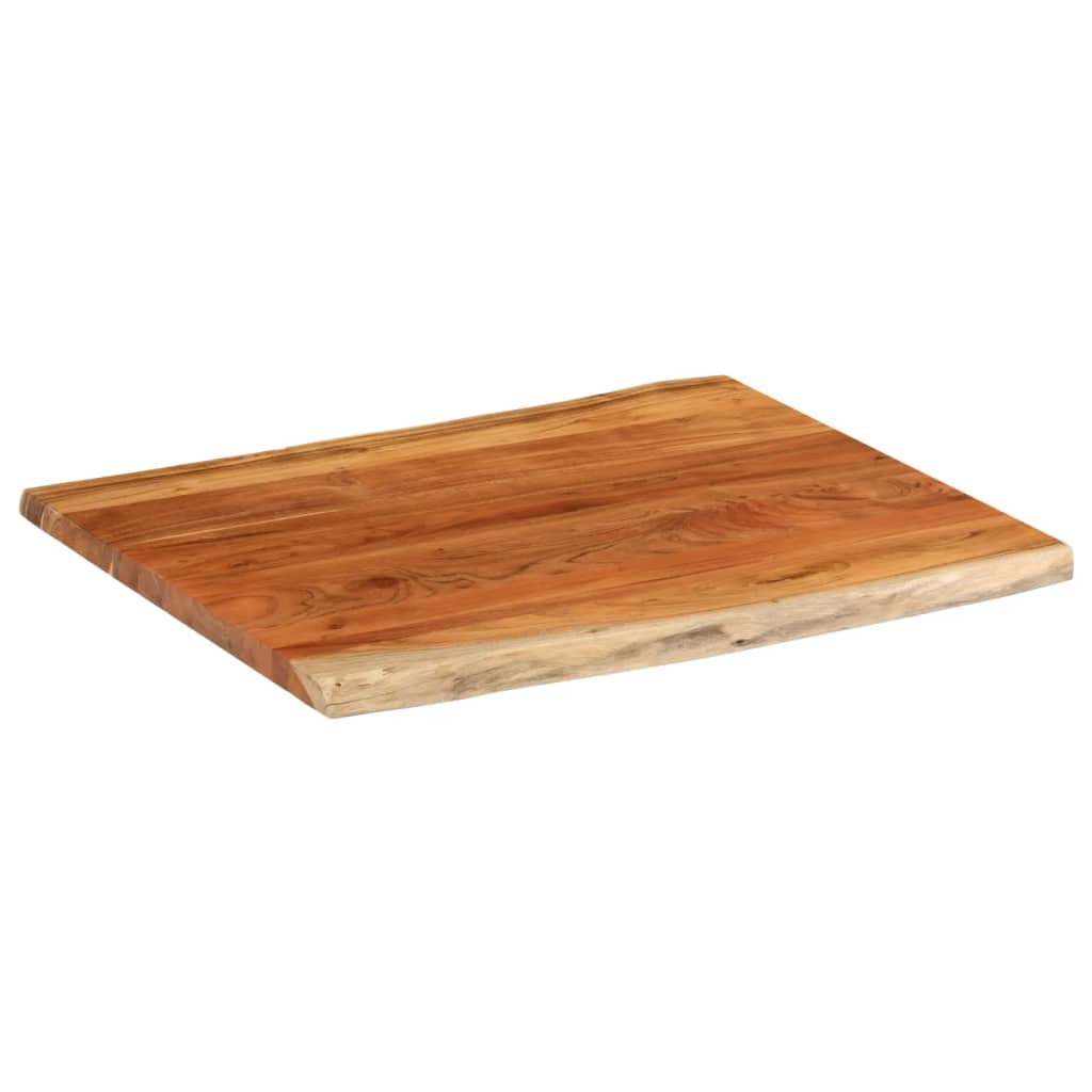 Blat masă 110x80x3,8 cm dreptunghiular lemn acacia margine vie GartenMobel Dekor