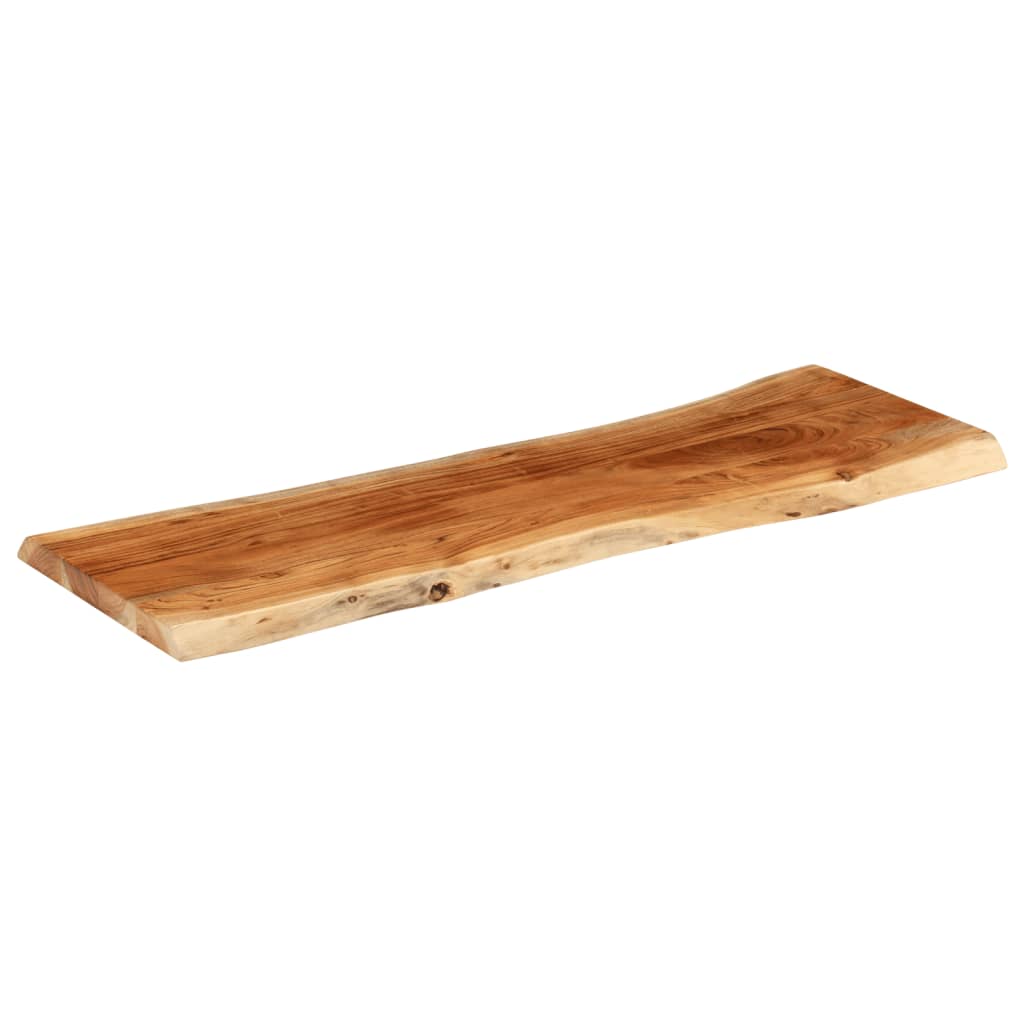 Blat masă 120x40x3,8 cm dreptunghiular lemn acacia margine vie GartenMobel Dekor