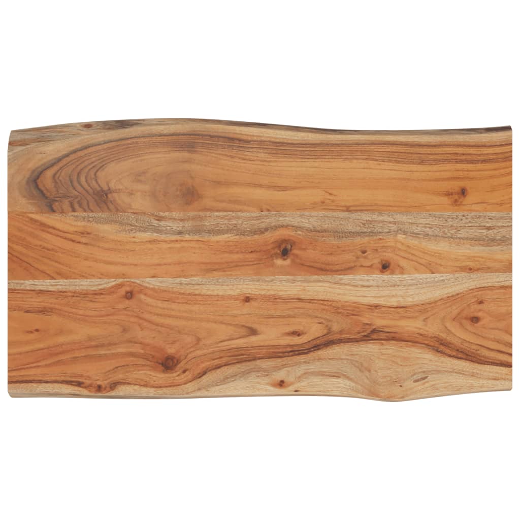 Blat masă 70x40x2,5 cm dreptunghiular lemn acacia margine vie GartenMobel Dekor