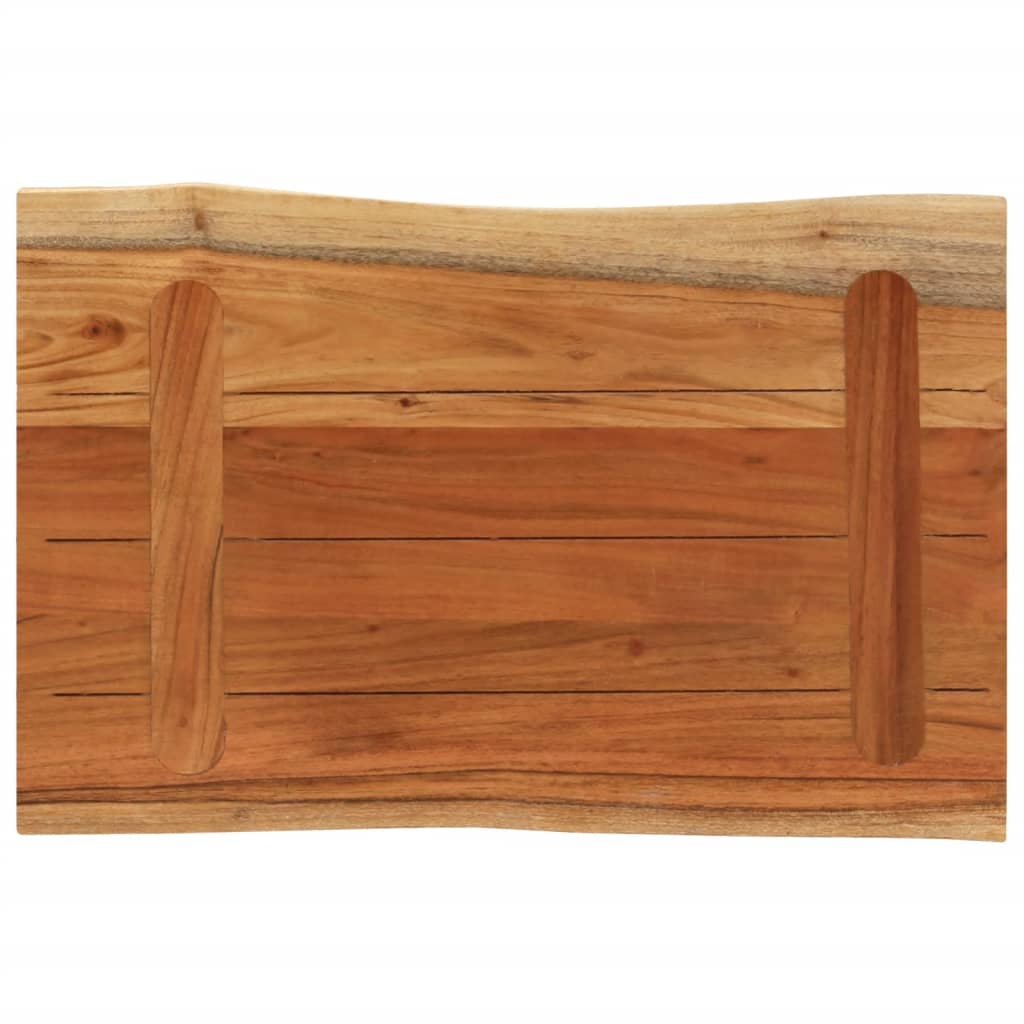 Blat masă 70x40x3,8 cm dreptunghiular lemn acacia margine vie GartenMobel Dekor