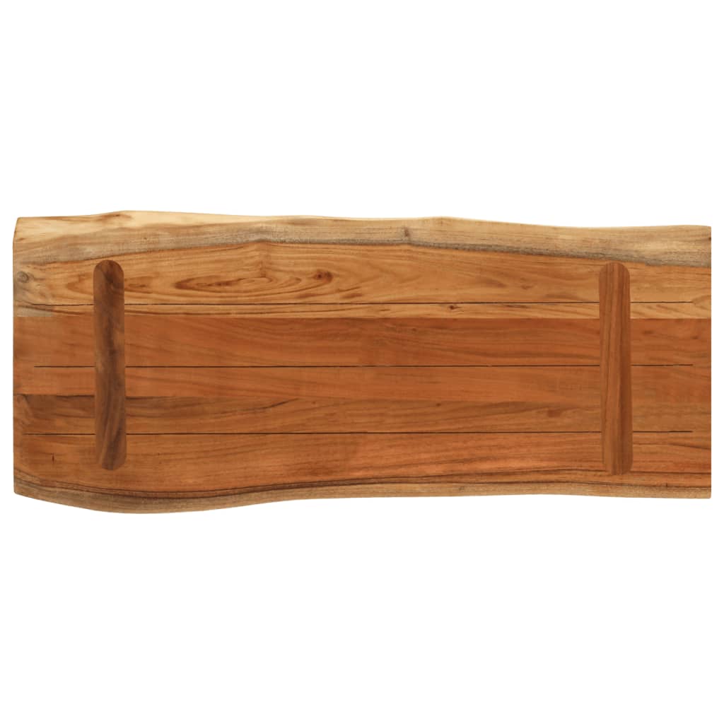 Blat masă 80x40x3,8 cm dreptunghiular lemn acacia margine vie GartenMobel Dekor