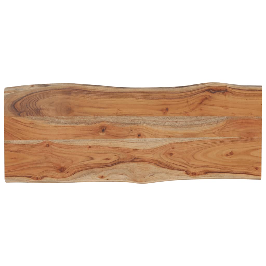 Blat masă 90x40x2,5 cm dreptunghiular lemn acacia margine vie GartenMobel Dekor