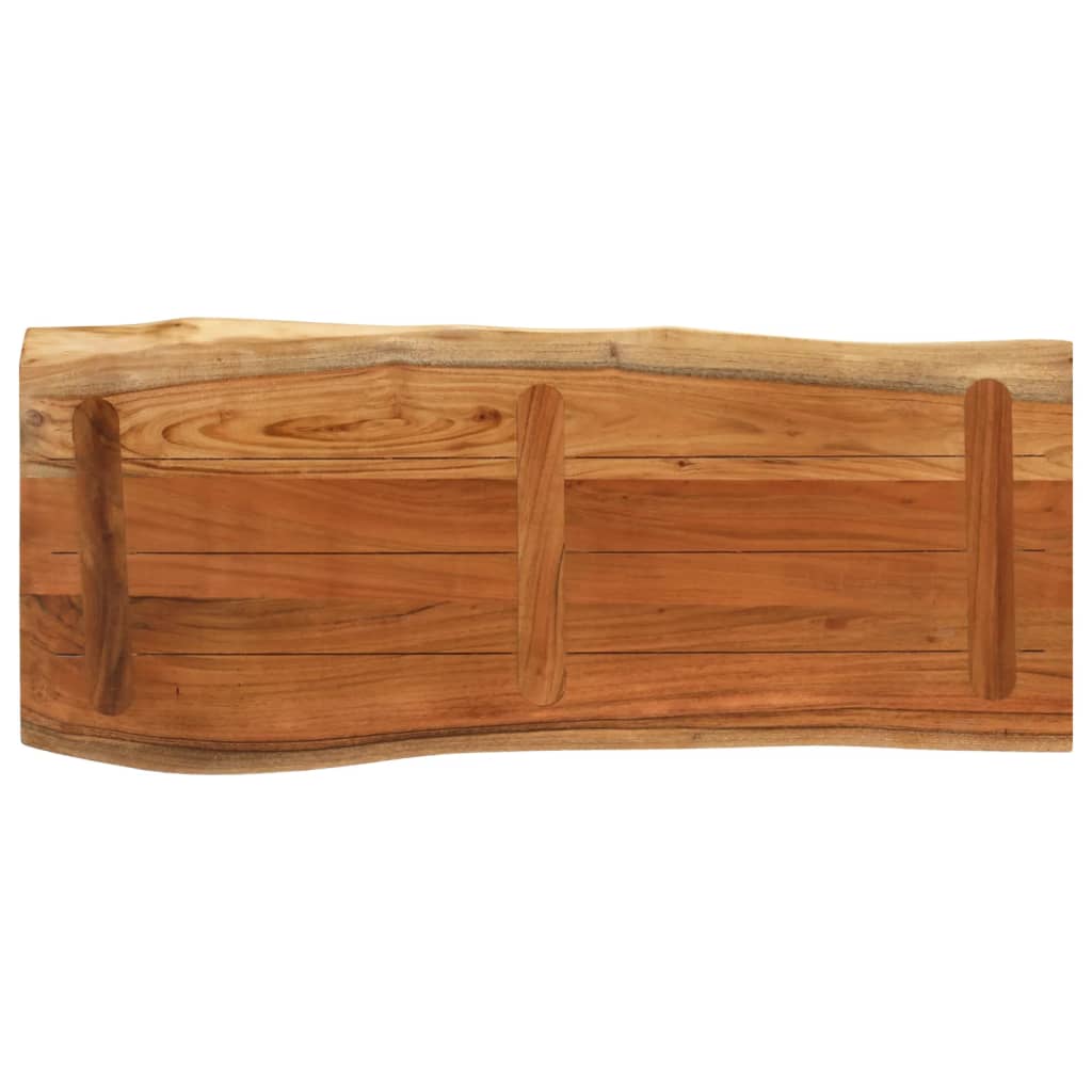 Blat masă 90x40x3,8 cm dreptunghiular lemn acacia margine vie GartenMobel Dekor