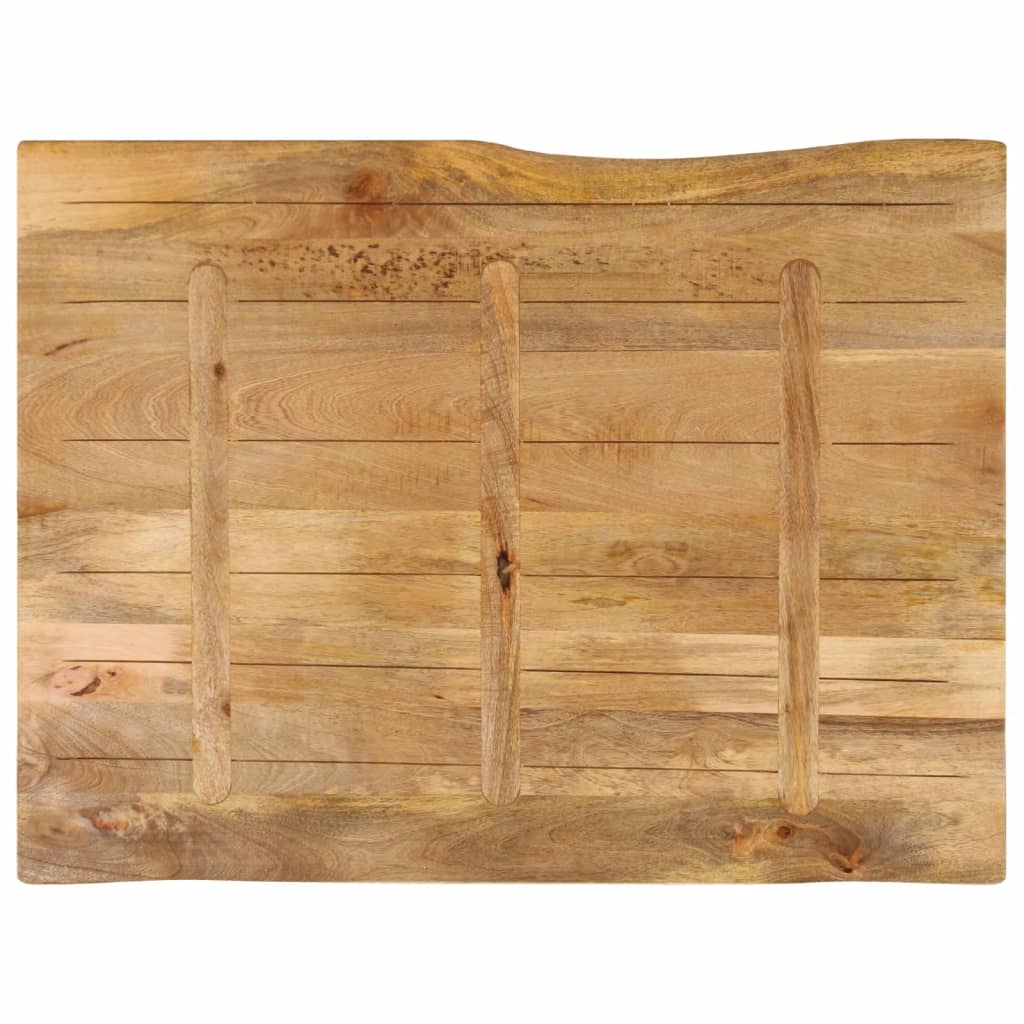 Blat masă cu margini, 100x80x3,8 cm, lemn masiv mango GartenMobel Dekor