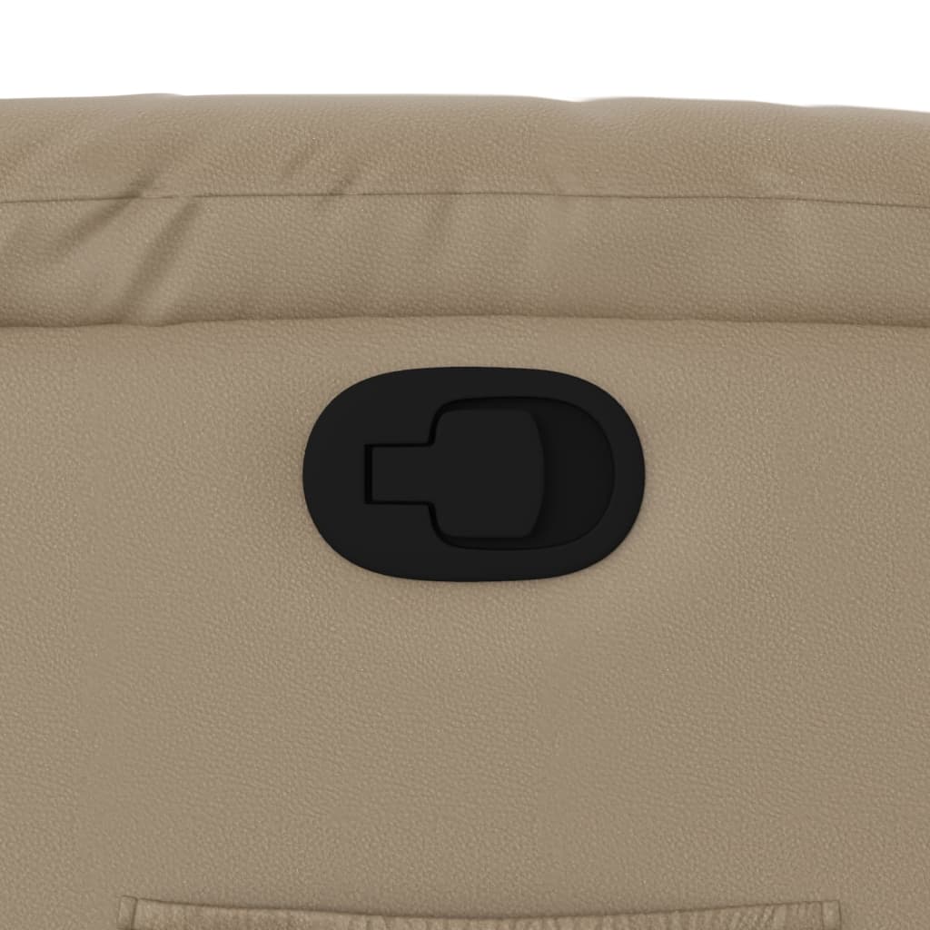 Fotoliu rabatabil, cappuccino, piele ecologică GartenMobel Dekor