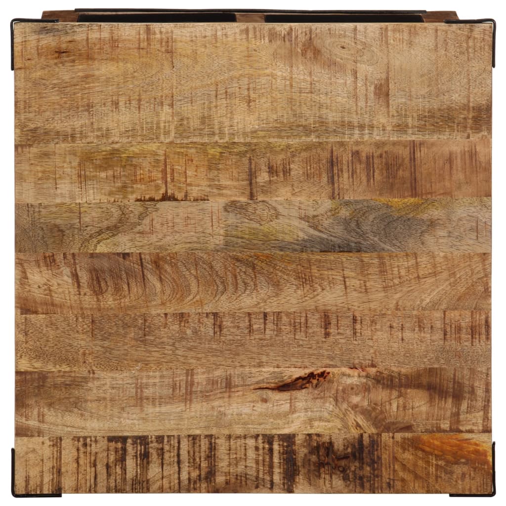 Măsuță de cafea cu sertare, 50x50x40 cm, lemn masiv mango GartenMobel Dekor