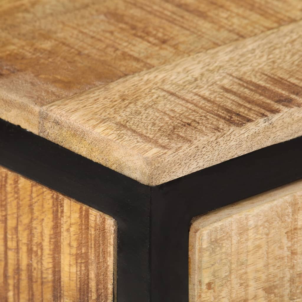 Masă consolă, 70x35x70 cm, lemn masiv de mango brut GartenMobel Dekor