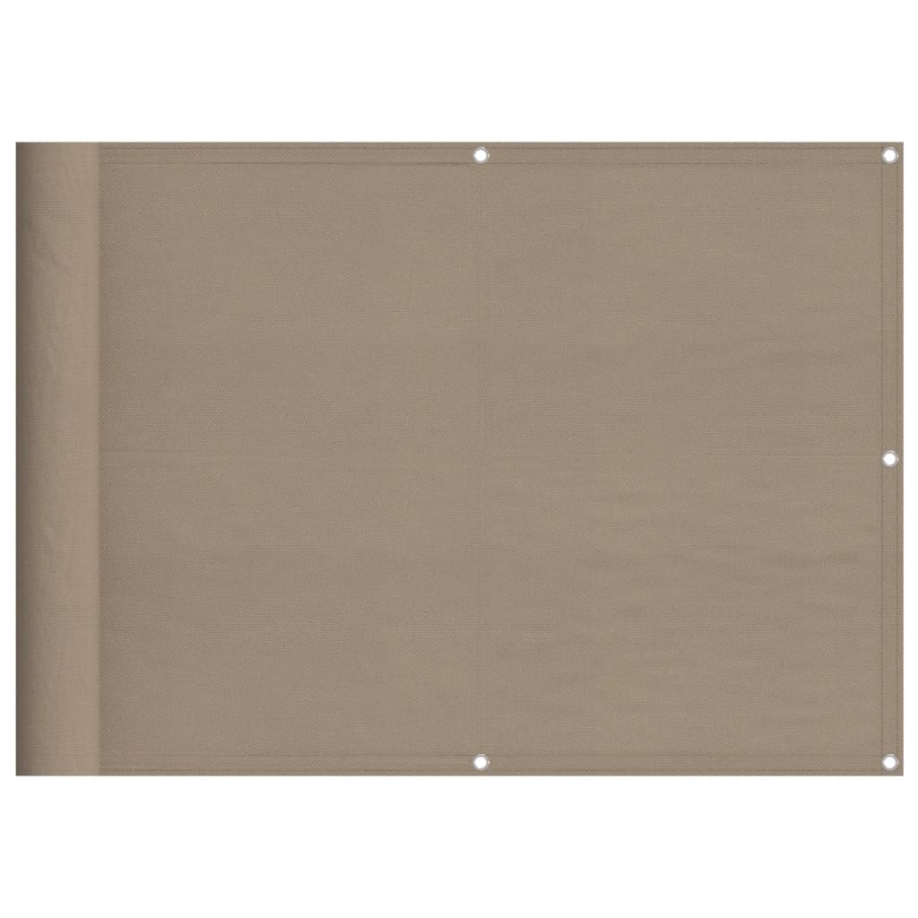 Paravan de balcon, gri taupe, 75x800 cm, 100% poliester oxford GartenMobel Dekor