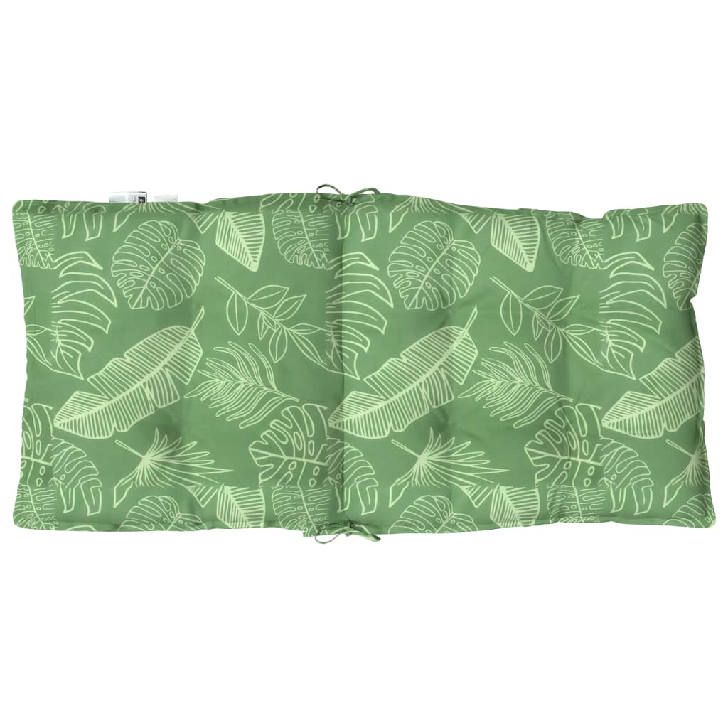 Perne de scaun spătar jos, 2 buc., model frunze, textil oxford GartenMobel Dekor