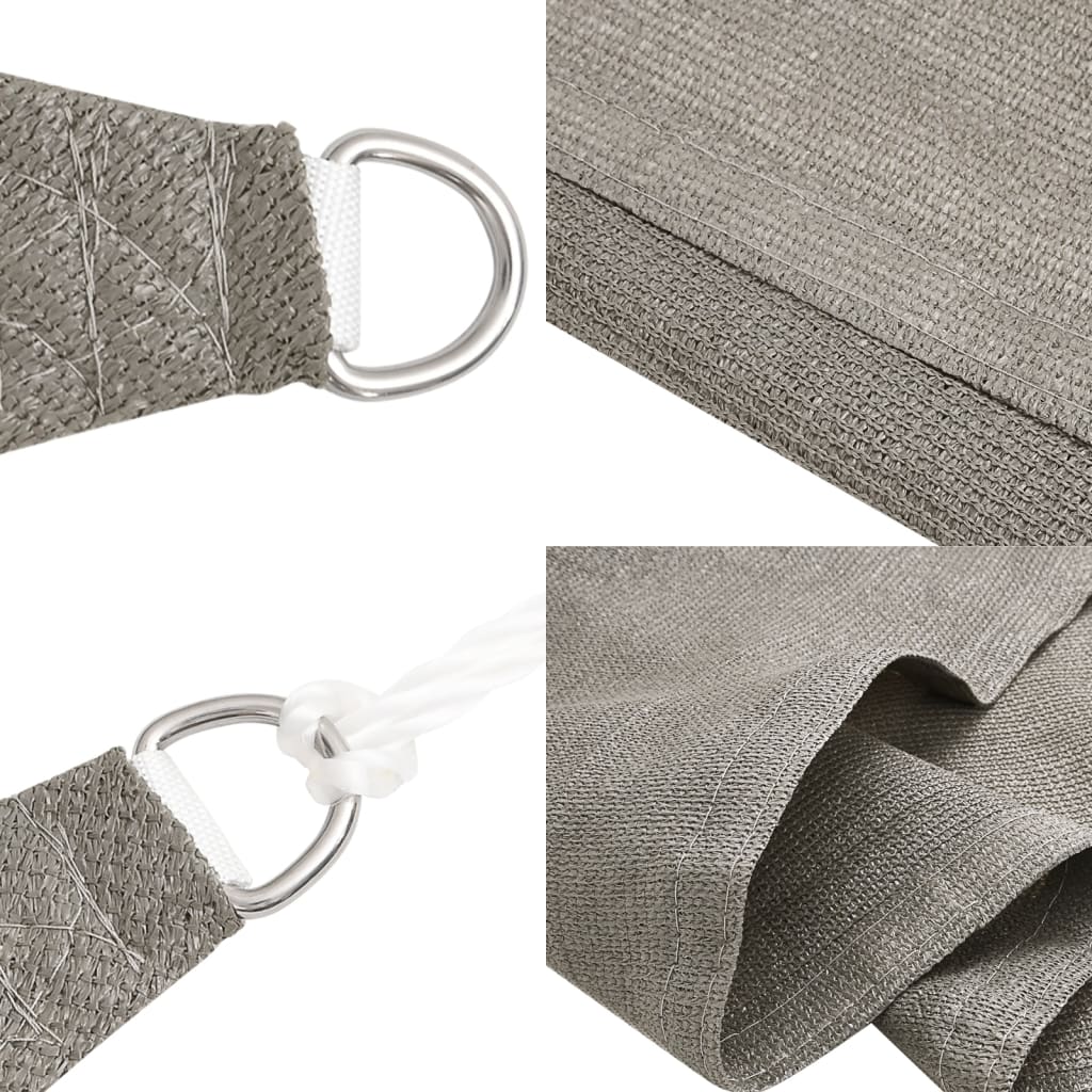 Pânză parasolar gri deschis dreptunghiular 2x5 m HDPE 160 g/m² GartenMobel Dekor