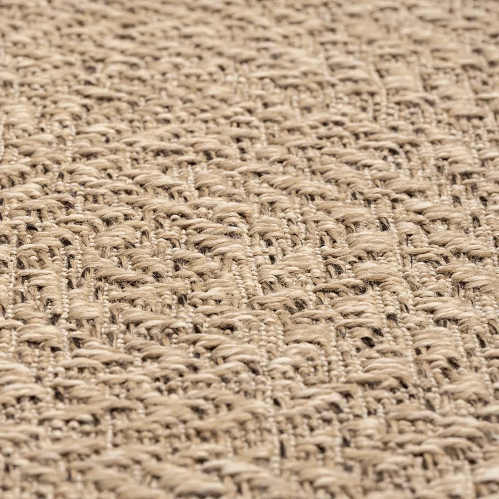 Covor ZIZUR aspect iută, 200x200cm, pentru interior și exterior GartenMobel Dekor